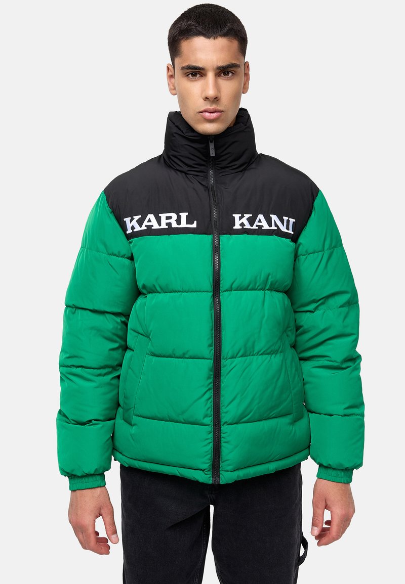 Karl Kani - RETRO BLOCK REVERSIBLE PUFFER  - Veste d'hiver - green, Agrandir