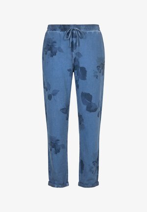 MIAMODA, BLUMENMUSTER - Jogginghose - blue denim