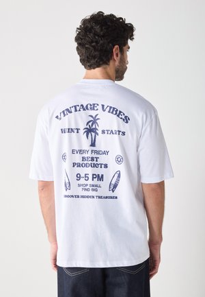 Pier One UNISEX - Print T-shirt - bright white