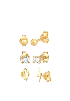 SPARKLING BASIC - MIT KRISTALLEN VON SWAROVSKI® - Náušnice - gold-coloured