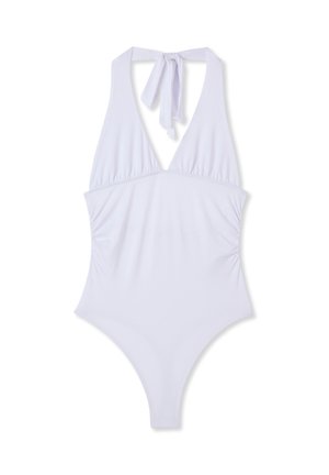 Terranova, CON SCOLLO HALTERNECK - Top - bianco ottico