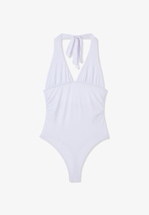 Terranova, CON SCOLLO HALTERNECK - Top - bianco ottico