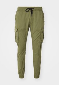 TWILL JOGGER - Cargo trousers - vintage green