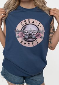Paradiso Clothing GUNS N' ROSES BAND LOGO MUSCLE - Top - blue