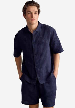 Next REGULAR FIT - TEXTURED SET - Pyjama set - navy blue