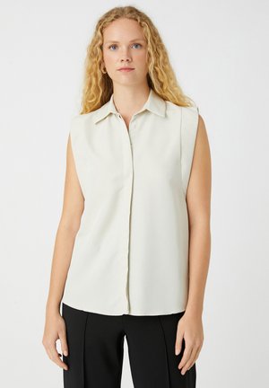 SLEEVELESS BUTTON - Paitapusero - grey