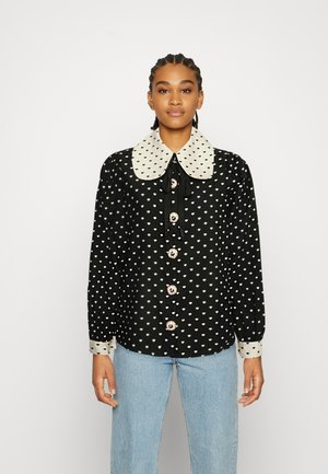 BARN HEART - Button-down blouse - black