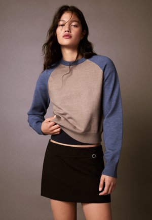 Bershka, JUMPER - Pullover - dark brown