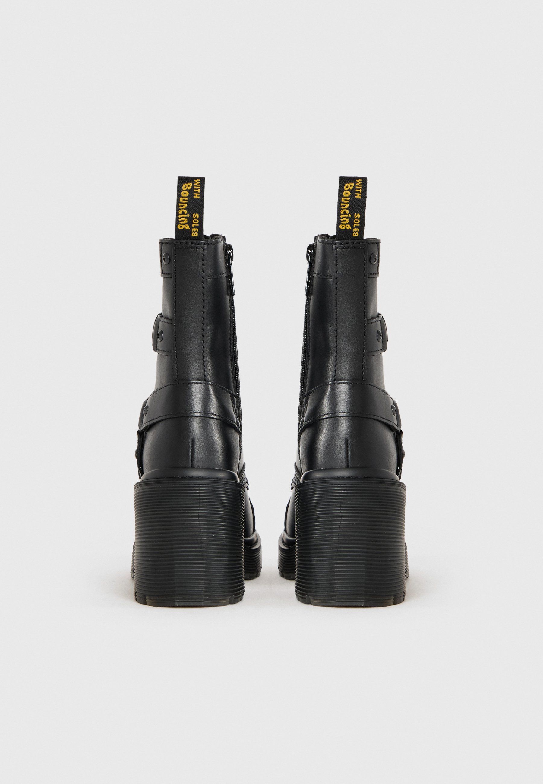 Dr. Martens CHESNEY HRNS - High heeled ankle boots - black