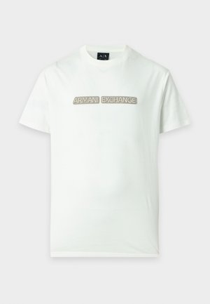 Armani Exchange, REGULAR - T-shirts print - off-white
