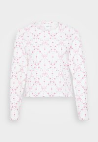 LIQUID COZY LONG SLEEVE SCOOP  - Pyjamapaita - white/red