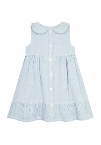 JoJo Maman Bébé - STRIPE COLLAR BUTTON THROUGH - REGULAR FIT - Blousejurk - blue Miniatuurafbeelding 1