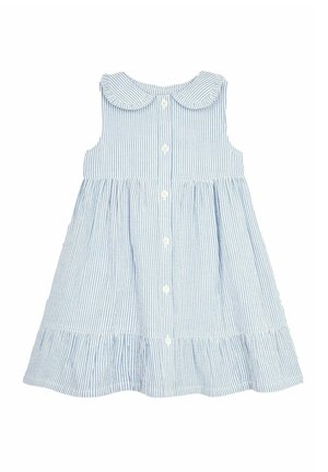 JoJo Maman Bébé STRIPE COLLAR BUTTON THROUGH - REGULAR FIT - Paitamekko - blue