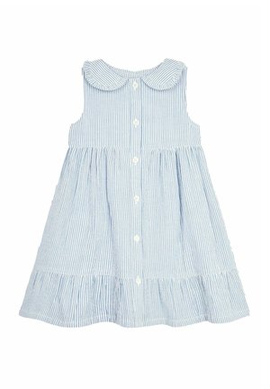 STRIPE COLLAR BUTTON THROUGH - REGULAR FIT - Vestido camisero - blue