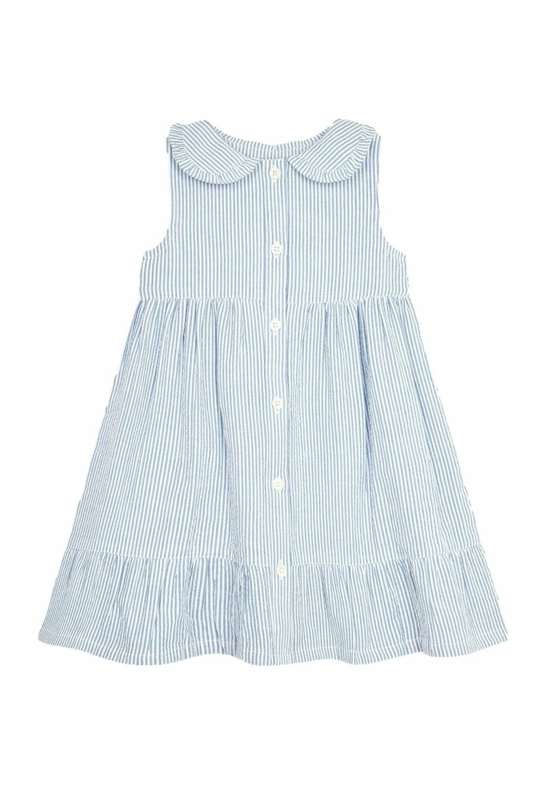 JoJo Maman Bébé STRIPE COLLAR BUTTON THROUGH - REGULAR FIT - Ingruha - blue