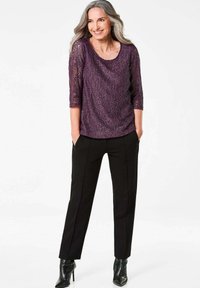 GOLDNER MIT ZARTEM GLANZ - Bluse - purple