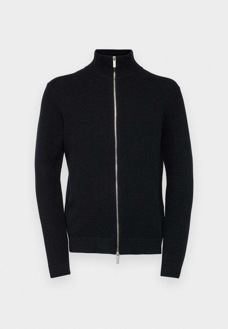 Selected Homme Gilet à Fermeture Éclair En Maille - Cardigan Tricot Col Polo