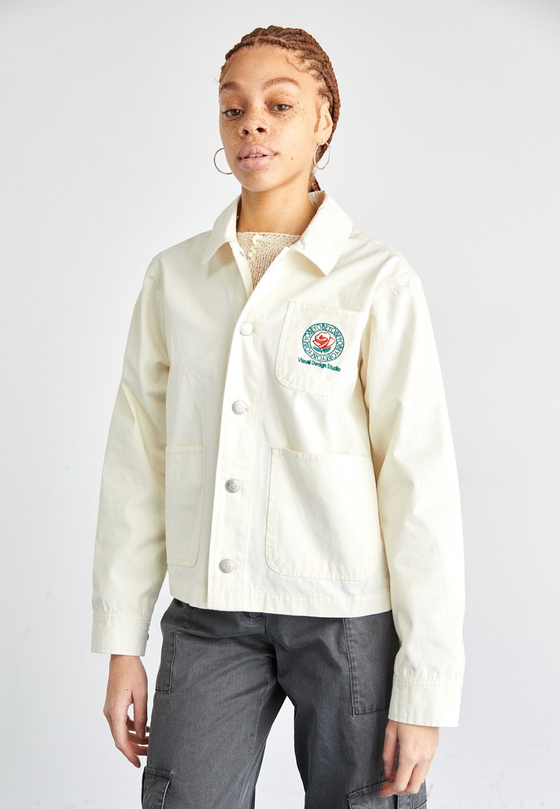 Obey Clothing ROSE CHORE JACKET - Poletna jakna - whisper white