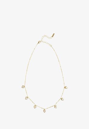 Next, REAL SHELL HEART DROP NECKLACE . - Necklace - gold tone