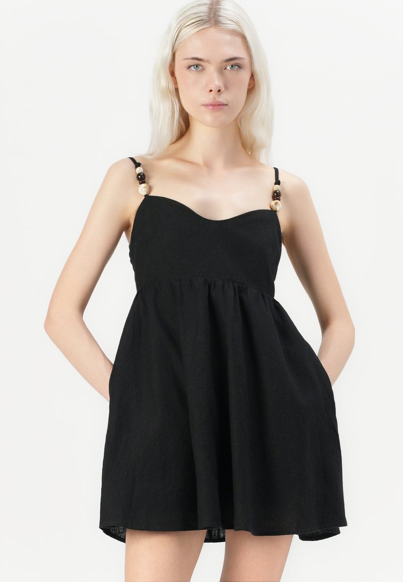 abercrombie corset dress black Emory Corset Maxi Dress main image 1