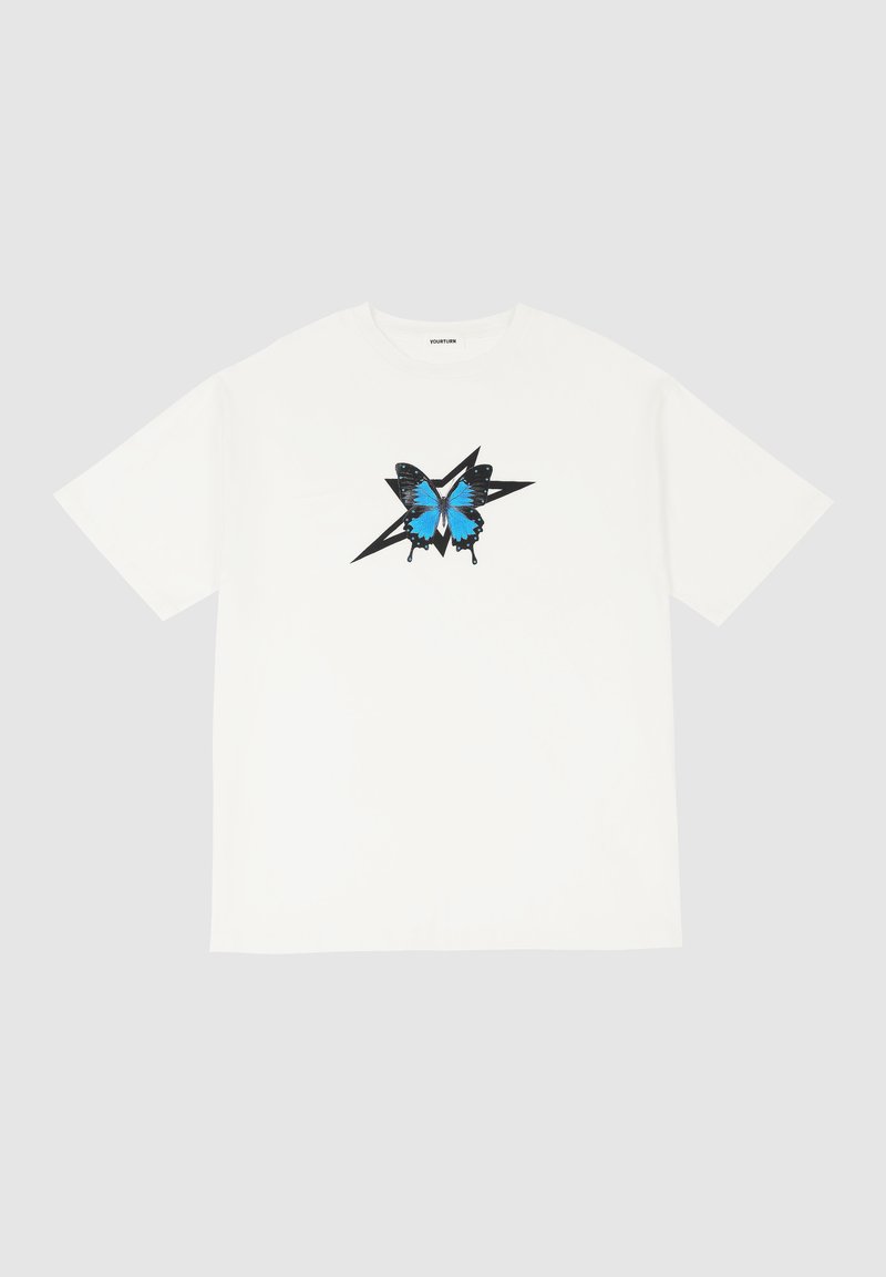 YOURTURN T-shirt print crème YOURTURN T-shirt print crème