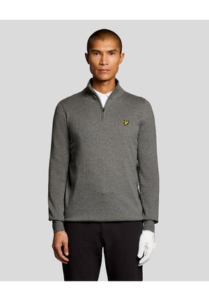 MID GOLF QUARTER ZIP - Strickpullover - t mid grey marl