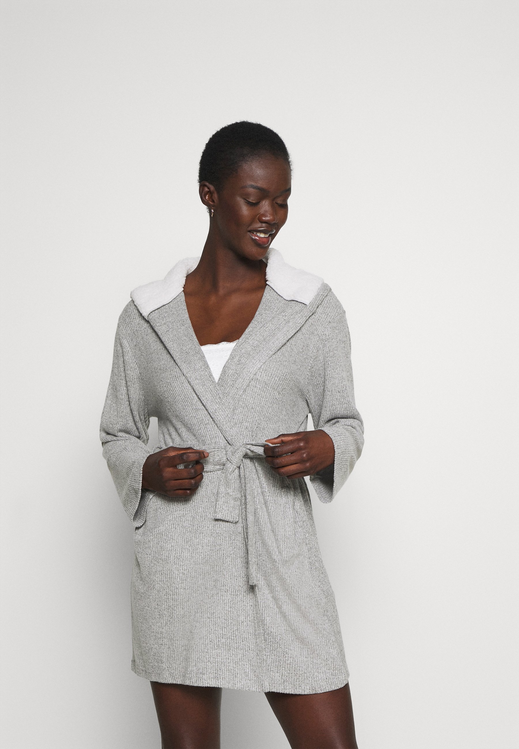Damen RIBBED BATHROBE - Bademantel Damen RIBBED BATHROBE - Bademantel