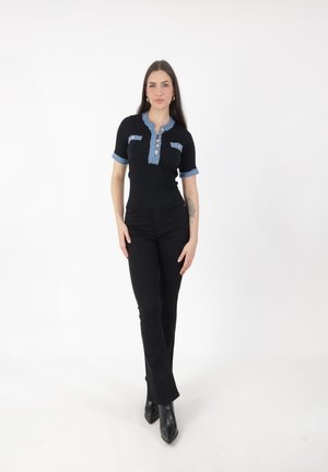 Camiseta estampada - schwarz