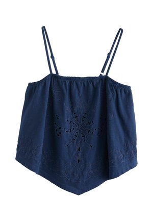 Next, REGULAR FIT - BRODERIE SLEEVELESS BANDANA CAMI . - Top - navy