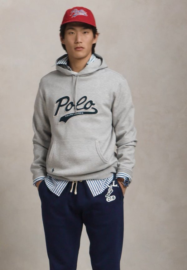 LOGO DOUBLE KNIT HOODIE - Sweatshirt - andover heather3