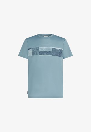 icebreaker, M MER 150 TECH LITE SS TEE ELEV LINE - Printtipaita - flint blue