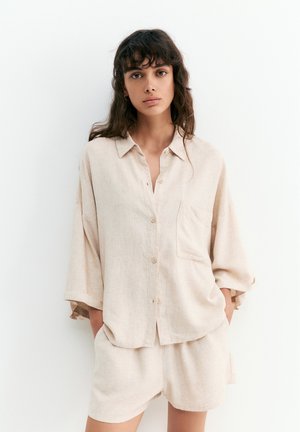 PULL&BEAR Hemdbluse - beige