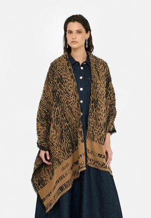 ANIMAL - Cape - mottled black taupe