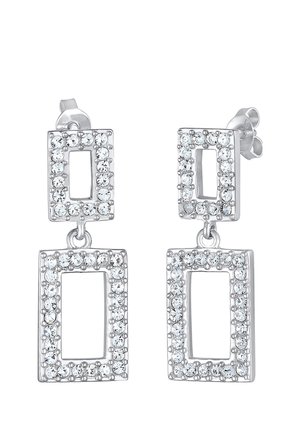 SPARKLING BASIC GEO - MIT KRISTALLEN VON SWAROVSKI® - Earrings - silberfarben