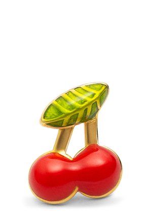 Mini Cherry - Einzelner Ohrring - gold-coloured