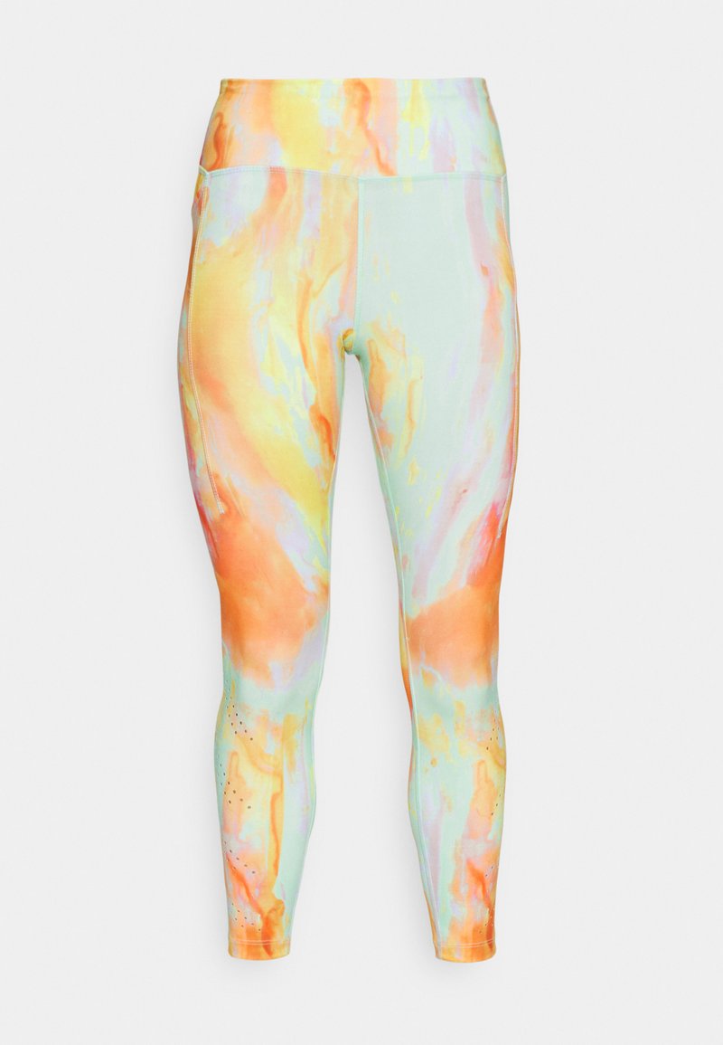 Damen Sportbekleidung | Nike Performance Tights mint foam/doll/silver/gelb - GR36289 Damen Sportbekleidung | Nike Performance Tights mint foam/doll/silver/gelb - GR36289