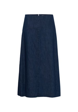 Part Two, CINEPW SKIRT - Jupe trapèze - medium dark blue denim