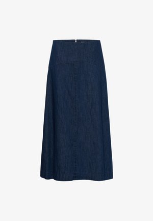 Part Two, CINEPW SKIRT - Falda acampanada - medium dark blue denim