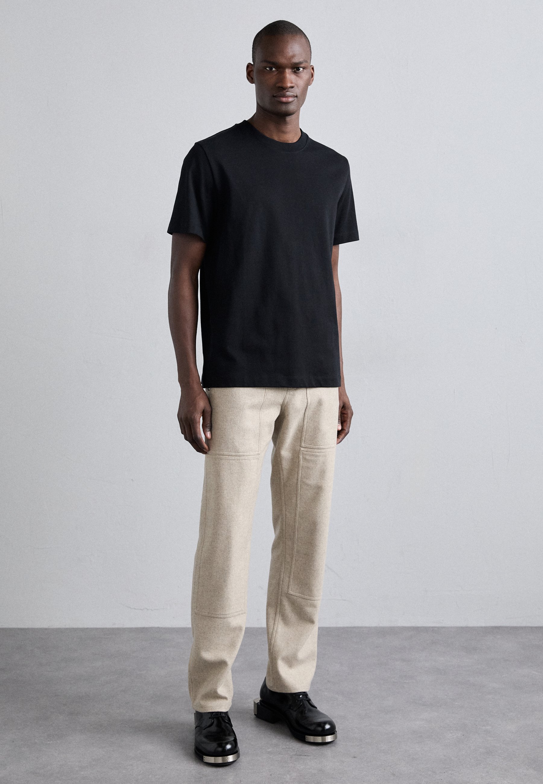 Helmut Lang LOGO TEE - T-shirt estampada - black/preto - Zalando.pt
