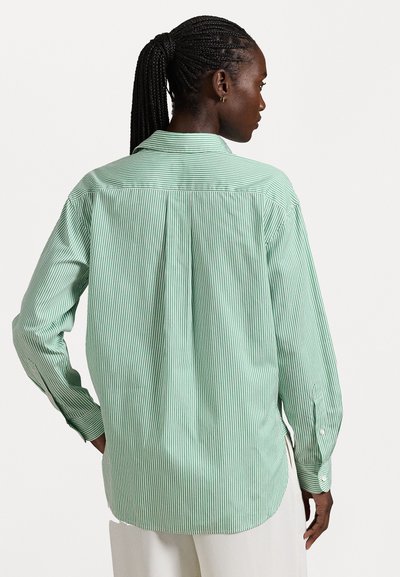 Polo Ralph Lauren RELAXED FIT STRIPED COTTON SHIRT - Košilová halenka  - green/white