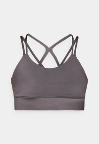 SIGNATURE GLOSS BRA - Športni modrček z rahlo podporo - bristol black
