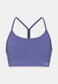 New Balance ESSENTIAL  - Lengvai krūtinę prilaikanti sportinė liemenėlė - blue