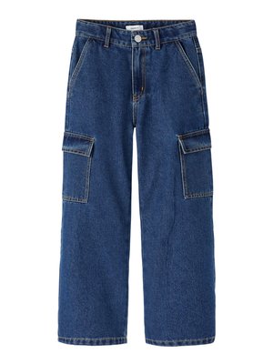 Name it NKFROSE WIDE - Kargopüksid - dark blue denim