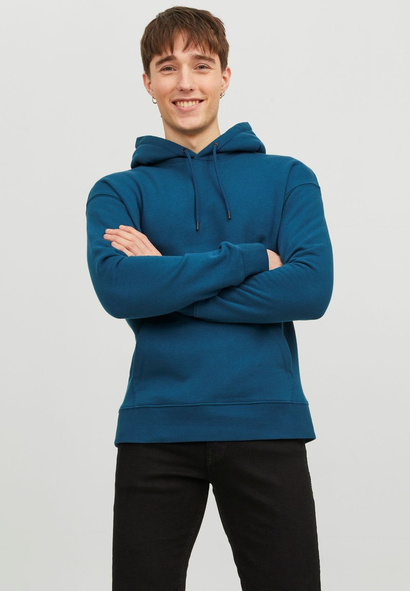 Jack & Jones JJESTAR BASIC HOOD - Felpa con cappuccio - sailor blue