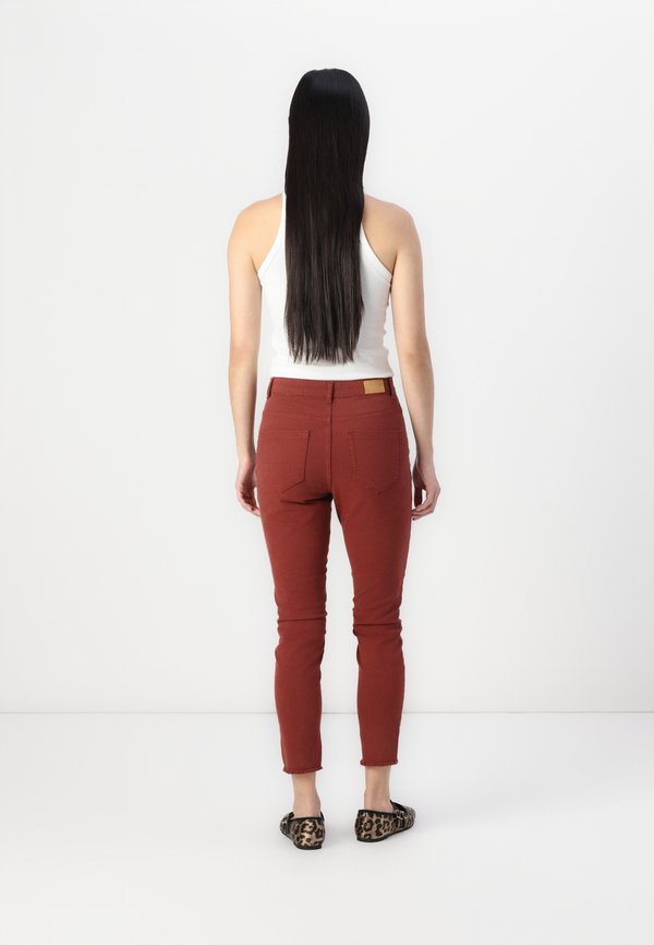 ONLVINCE BUTTON SKINNY - Trousers - spiced apple3