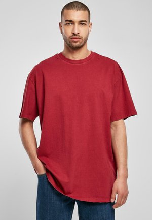 DISTRESSED - T-shirt - bas - brickred