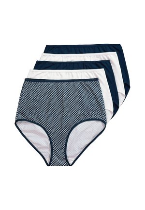 5ER-PACK MUSTER EINFARBIG HIGH WAIST - Trosor - midnight blue