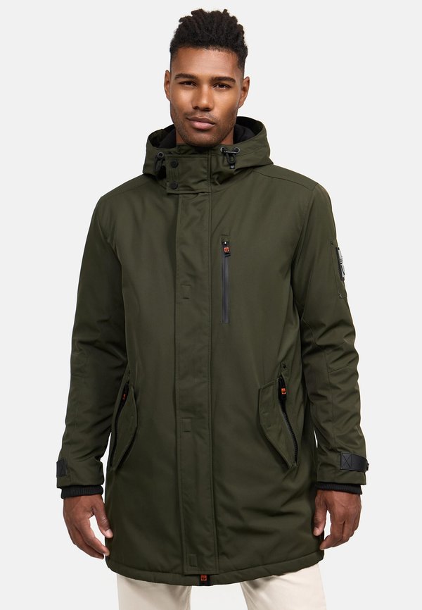 LANZOO - Parka - dark olive
