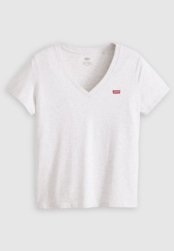 THE PERFECT TEE V-NECK - Basic T-shirt - orbit heather gray4