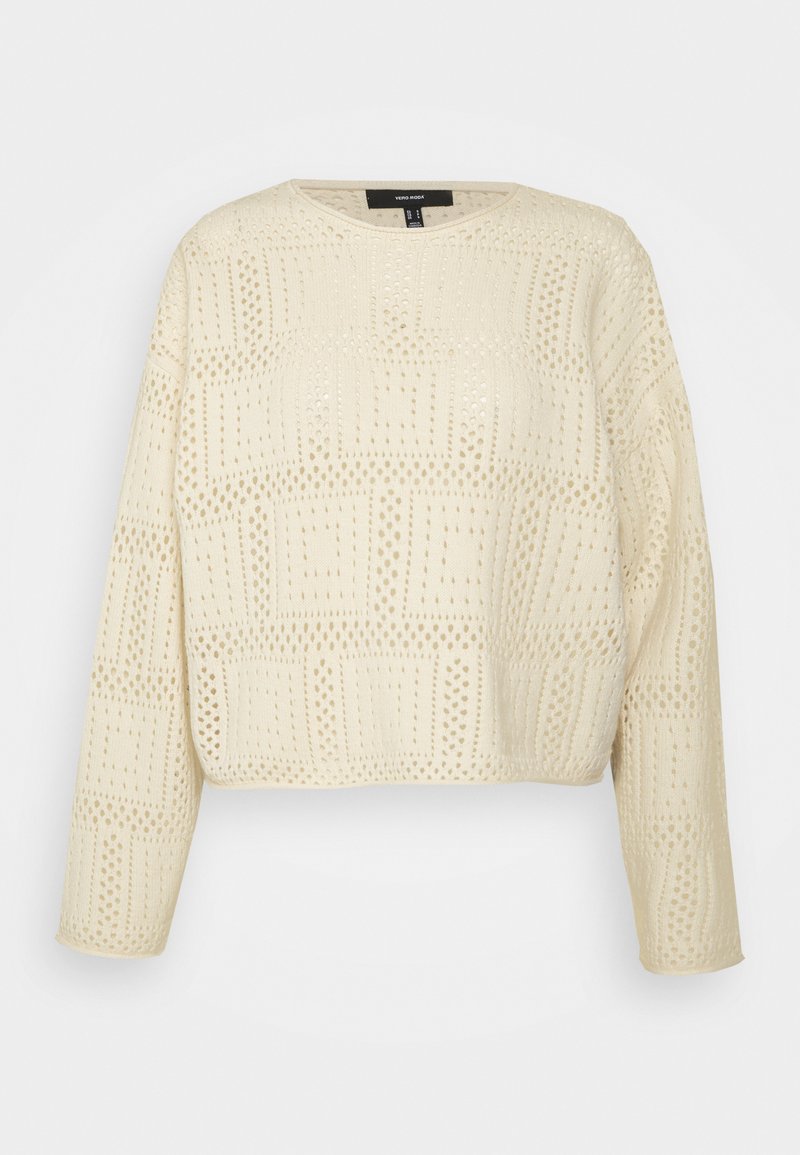 VERO MODA Damen Pullover - Rundhals Strickpullover Gr. M